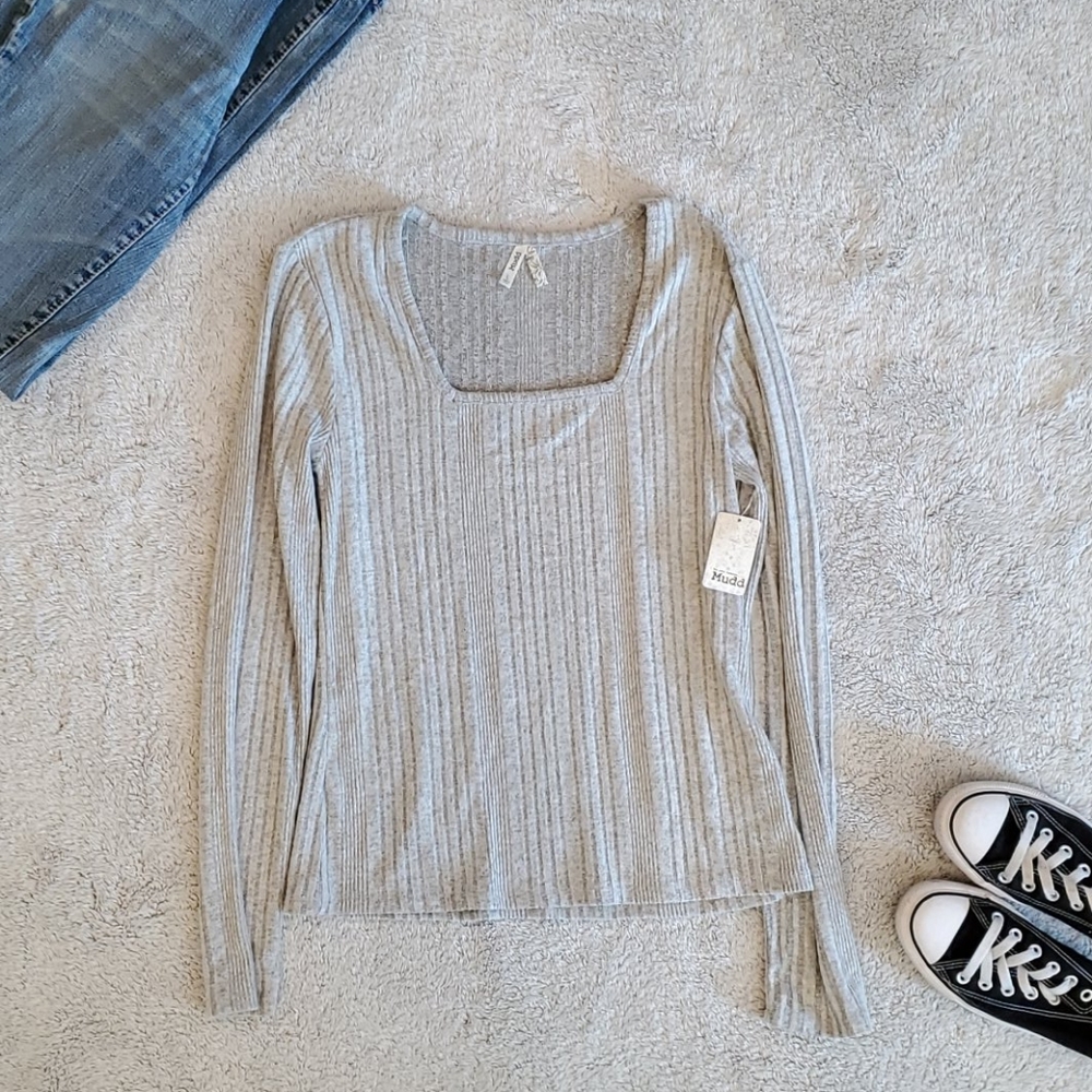 Gray lightweight sweater